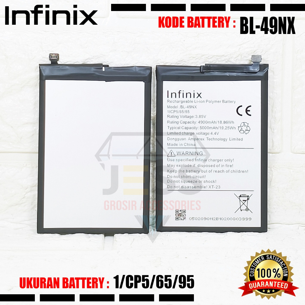 Baterai Battery Original ERRLY BL-49NX BL49NX For Type HP INFINIX HOT 30i - X669C