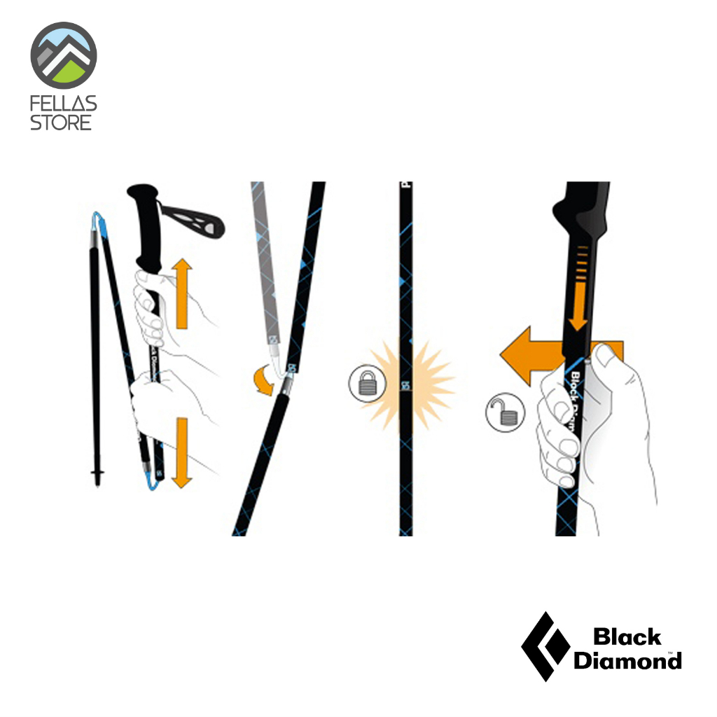 Black Diamond - Distance Z Poles Pewter 110 Cm Kotak Masuk