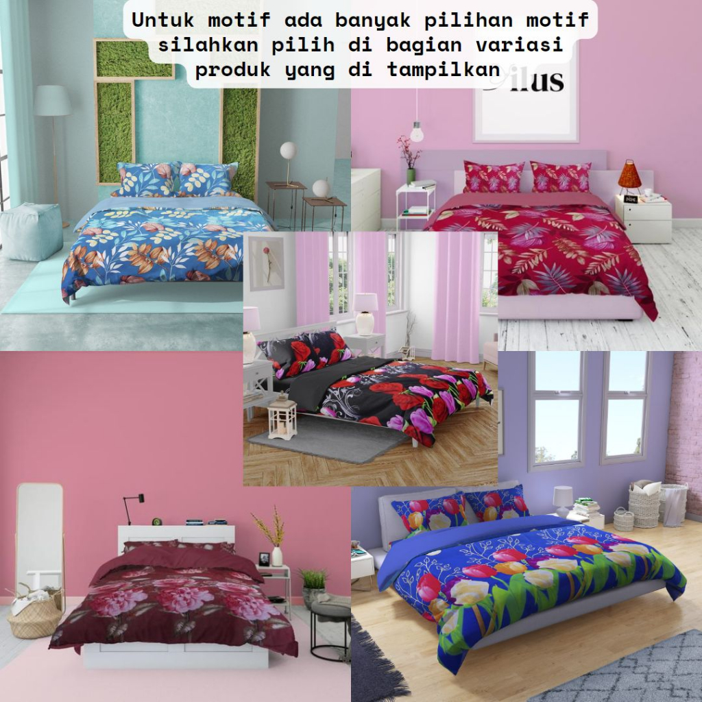 Sprei motif elegan 90x200/100x200/120x200/160x200/180200/200x200 King Size