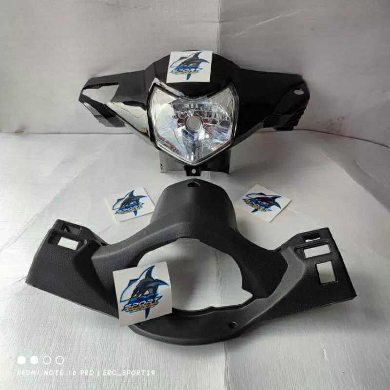 Batok totok depan belakang sama reflektor honda revo lama revo old revo 2007 2008 2009 warna hitam k