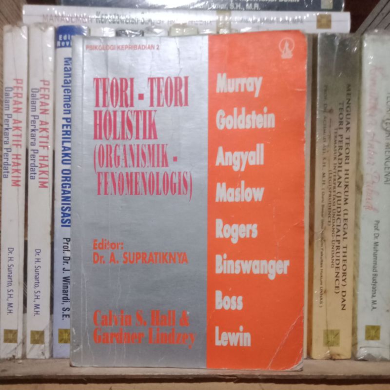 Psikologi Kepribadian 2 Teori-teori Holistik Organismik Fenomenologis Calvin Gardner Lindzey Kode K-