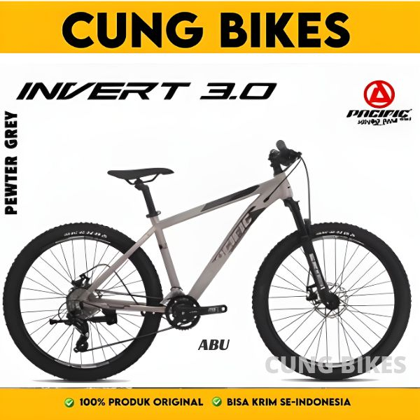 SEPEDA GUNUNG PACIFIC INVERT 3.0 MTB 26 Inch SHIMANO FORK LOCK OUT