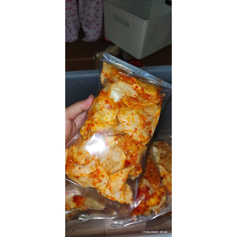 

Kripik talas/gothe/enthik pedas manis 200gr