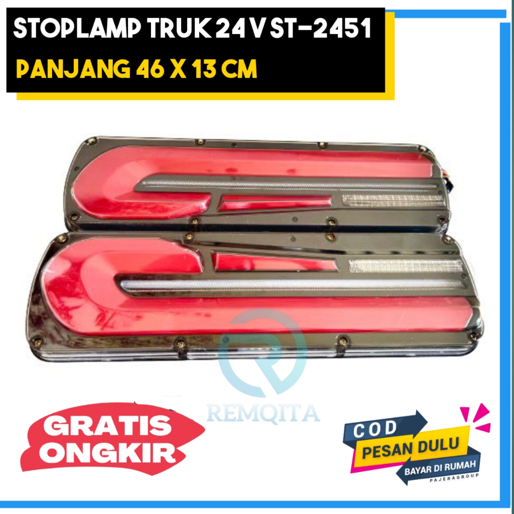 Lampu Stop Rem Truk 24 Volt Model Canter Variasi Kedip Terbaru Stoplamp Truk 24 Model Canter