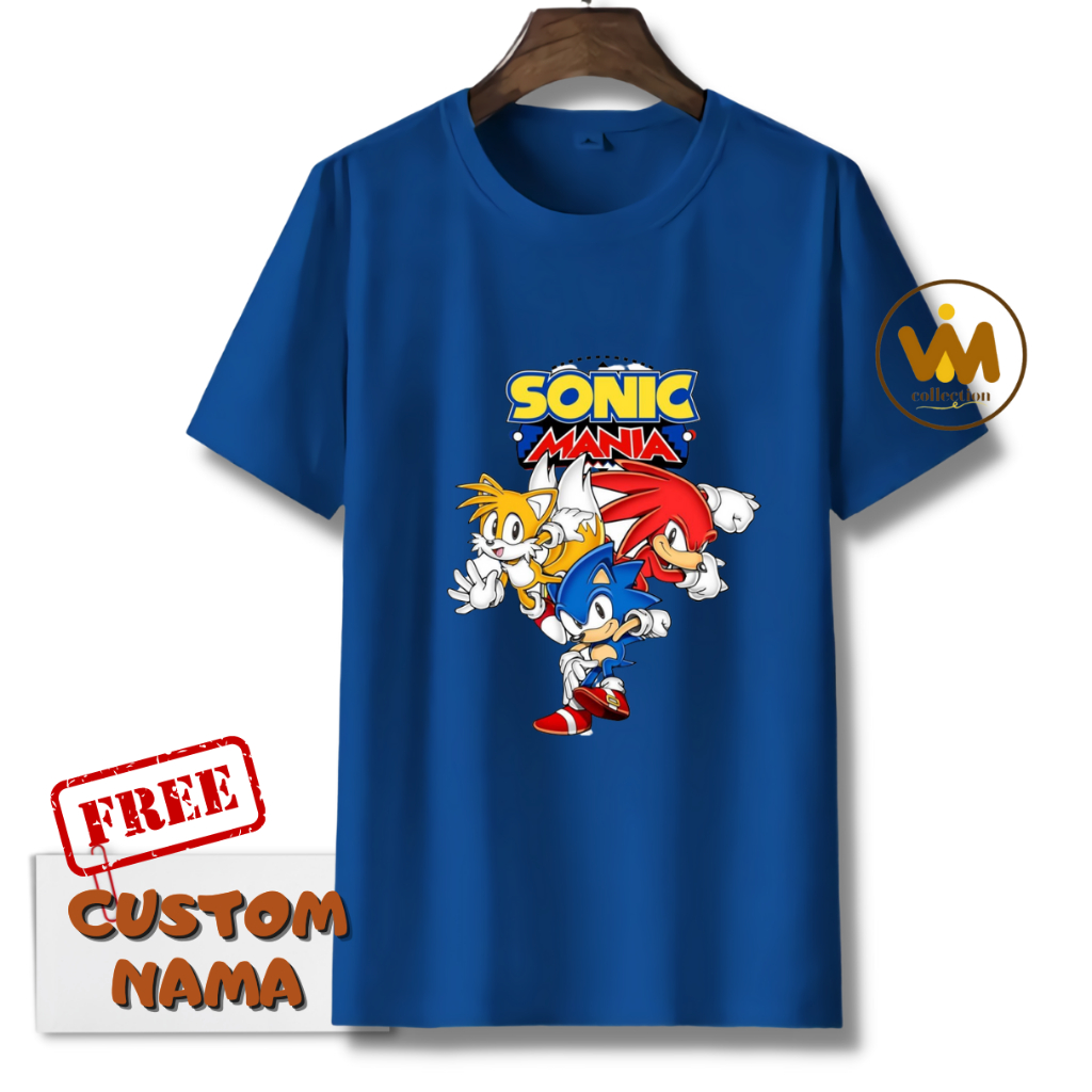 SONIC / BAJU KAOS ANAK SONIC / KAOS ANAK TANGAN PENDEK SONIC