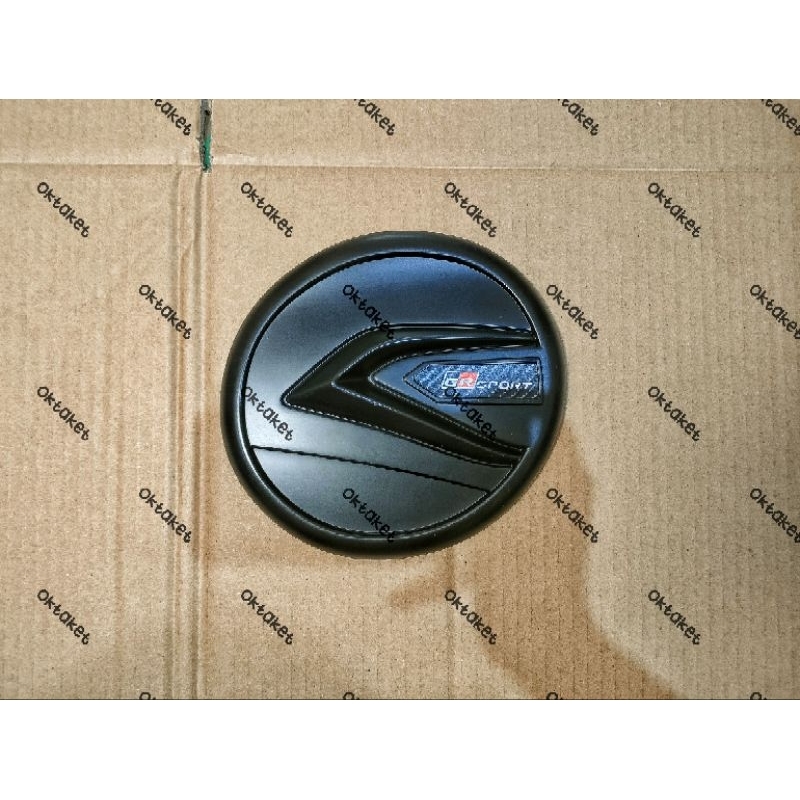 tank cover tutup  tangki Agya Ayla 2023 2024 2025 Sporty Hitam Chrome carbon