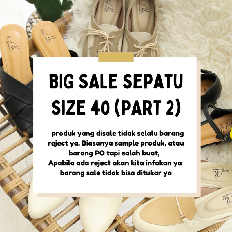 BIG SALE SIZE 40 (part 2) - Thethingscorner/ Sepatu wanita