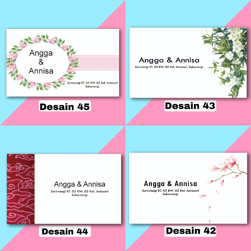 

Amplop Kondangan Batik Custome Nama Dan Alamat Isi50pcs Ada Perekat
