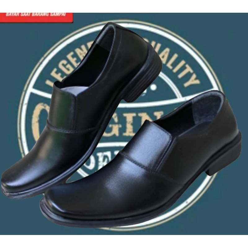 Sepatu Pantofel Pria Pantofel Hitam Pria Sepatu Pantopel Fantofel Kerja Kantor Kulit Pria