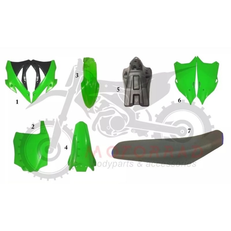 BODI SET KX 85 BODY KX 85 BODI FULLSET KX 85 BODI FULSET LENGKAP KX 85 BODI ASSY KX 85 TENGKI DELTAB