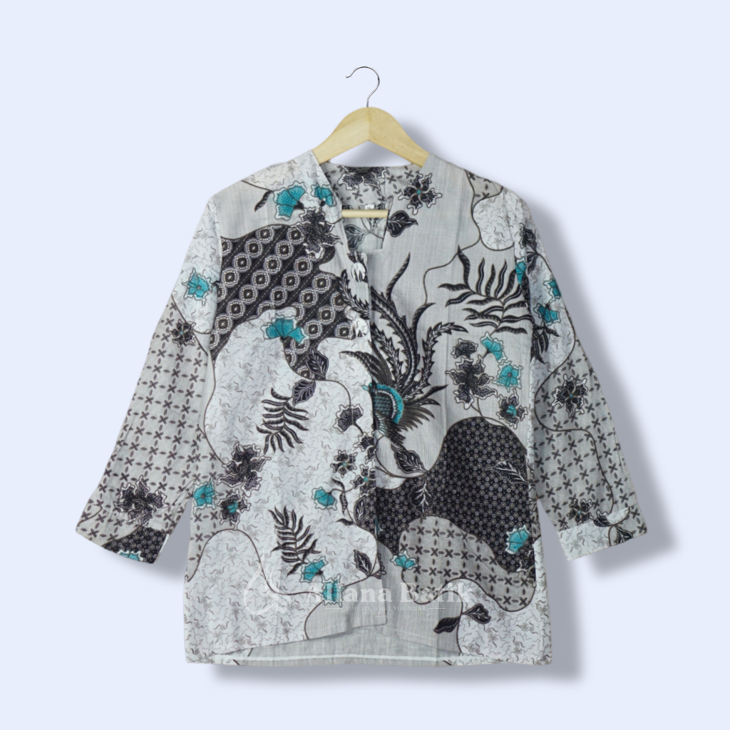 BAJU BATIK WANITA MODERN MONALISA GENES M,L,XL asli PEKALONGAN