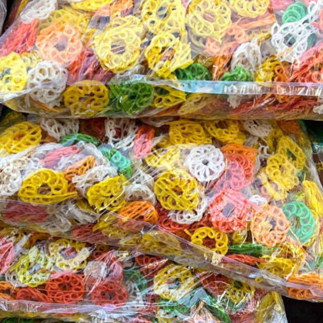 kerupuk mawar pelangi 5 kg bahan seblak cocol