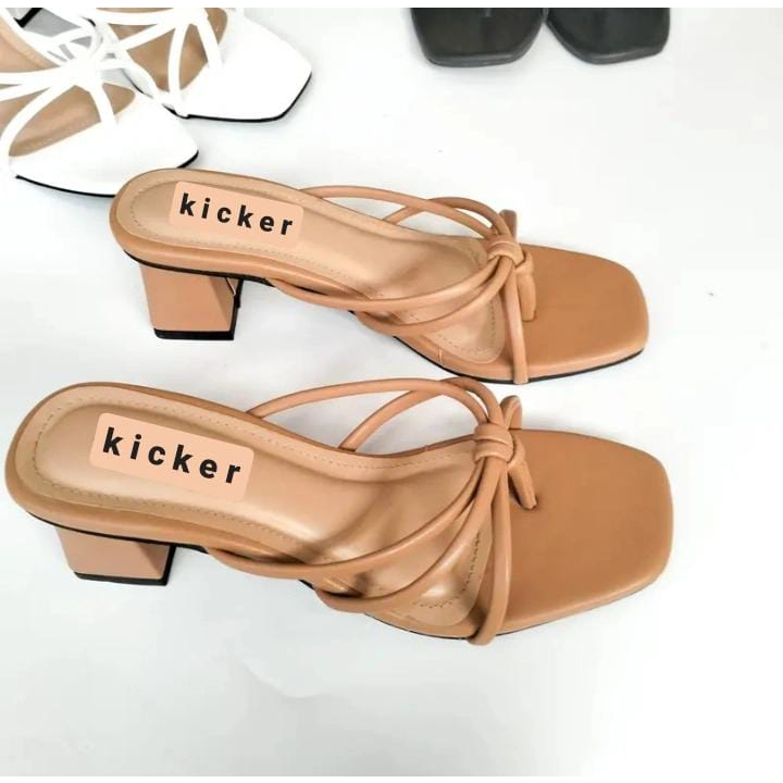 Sendal Heels Wanita Jepit Terbaru Kekinian / Sendal Cewek 2023 Sendal Heels 5cm Murah