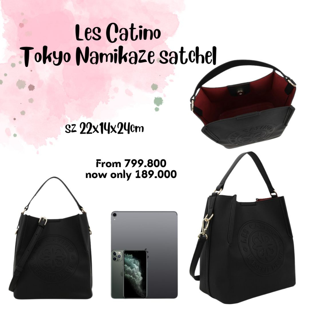 Tas selempang wanita Les Catino Tokyo Namikaze Satchel NEW ORIGINAL