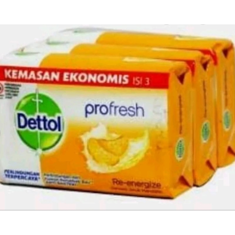 

SABUN DETTOL FRESH KEMASAN EKONOMIS ISI 3 PCS X 100GR