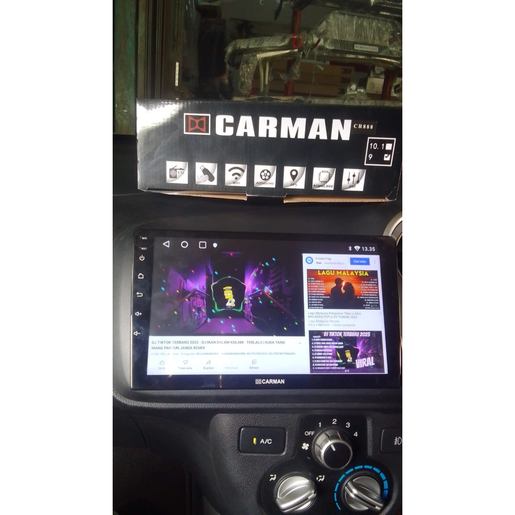 DOUBLE DIN DOUBLEDIN HEAD UNIT ANDROID CARMAN 9 INCH HONDA BRIO