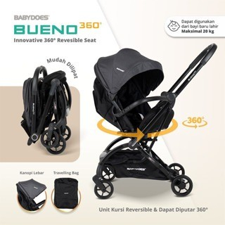 Stroller Babydoes Bueno 360° Reversible Seat / Kereta Dorong Bayi