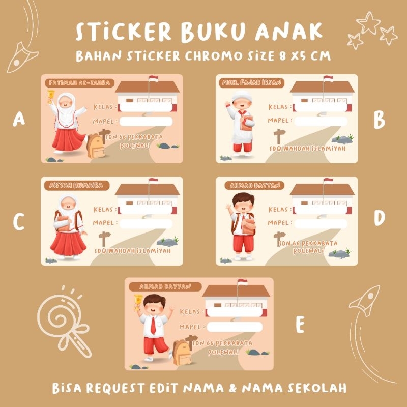 

sticker buku anak