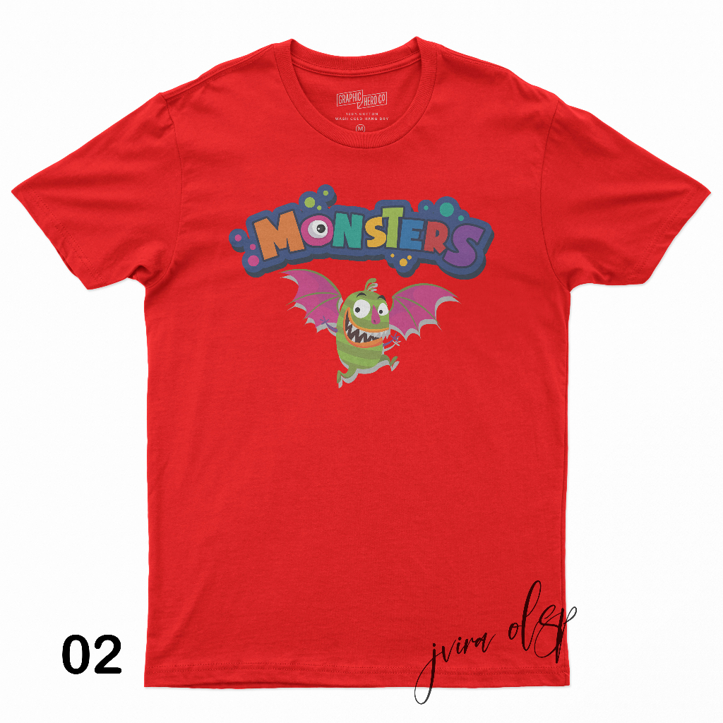 kaos anak monster ink / kaos oblong anak kararter monster ink / baju anak / kaos oblong