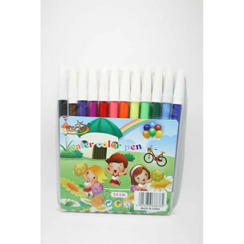 

spidol 12 warna esco es 838