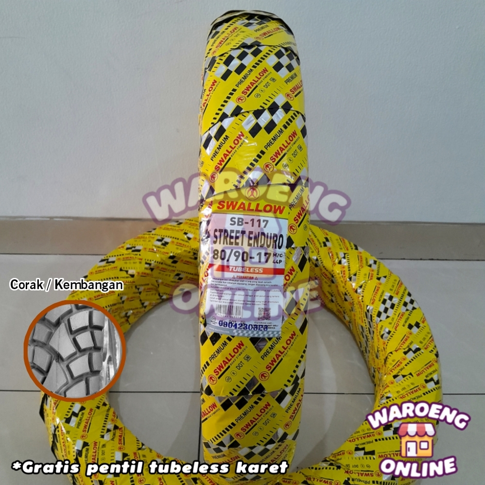 SWALLOW STREET ENDURO SB-117 RING 17 / 18 / 21 TUBELESS DUAL PURPOSE BAN MOTOR CUSTOM CB JAPSTYLE BR