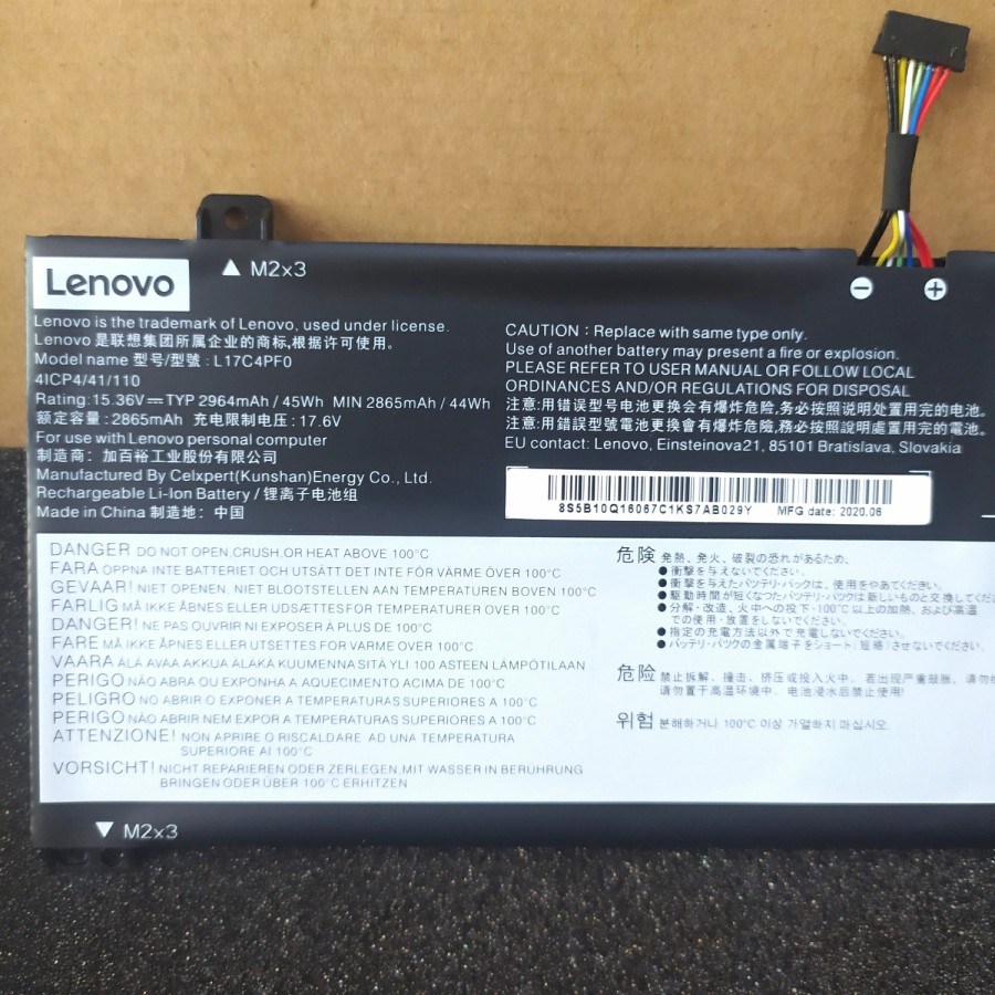 Baterai Batre Lenovo Ideapad S530 S530-13iwl L17C4PF0 L17M4PF0 ORI