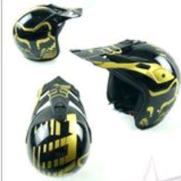 Helm Cross Half face retro Jadul Helm Cross Fox Half face