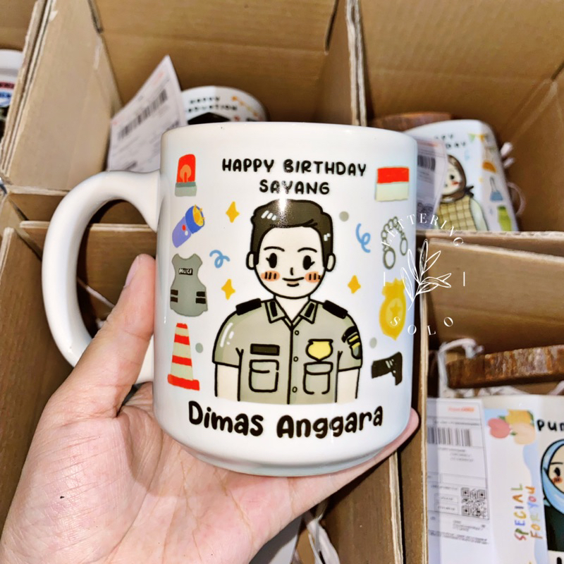 CUSTOM MUG PROFESI (‼️BACA DESKRIPSI SBLM ORDER‼️)