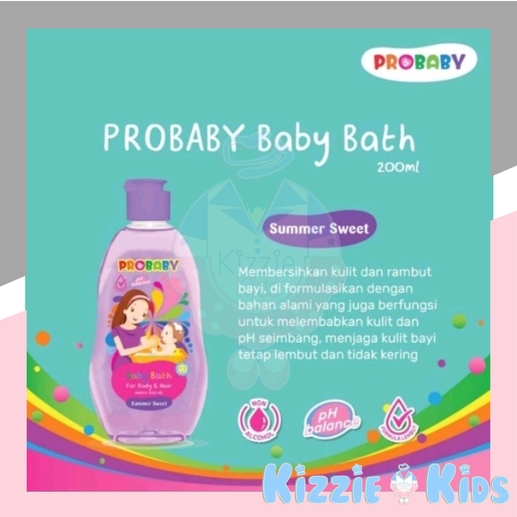 PROBABY BATH HAIR &amp; BODY 200ML dan 230ML / KEMASAN BOTOL DAN REFILL