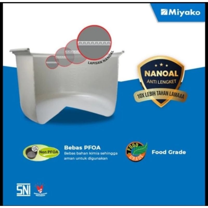 Magic Com Miyako 2Liter Anti Lengket MCM-558SBC / 558SBC