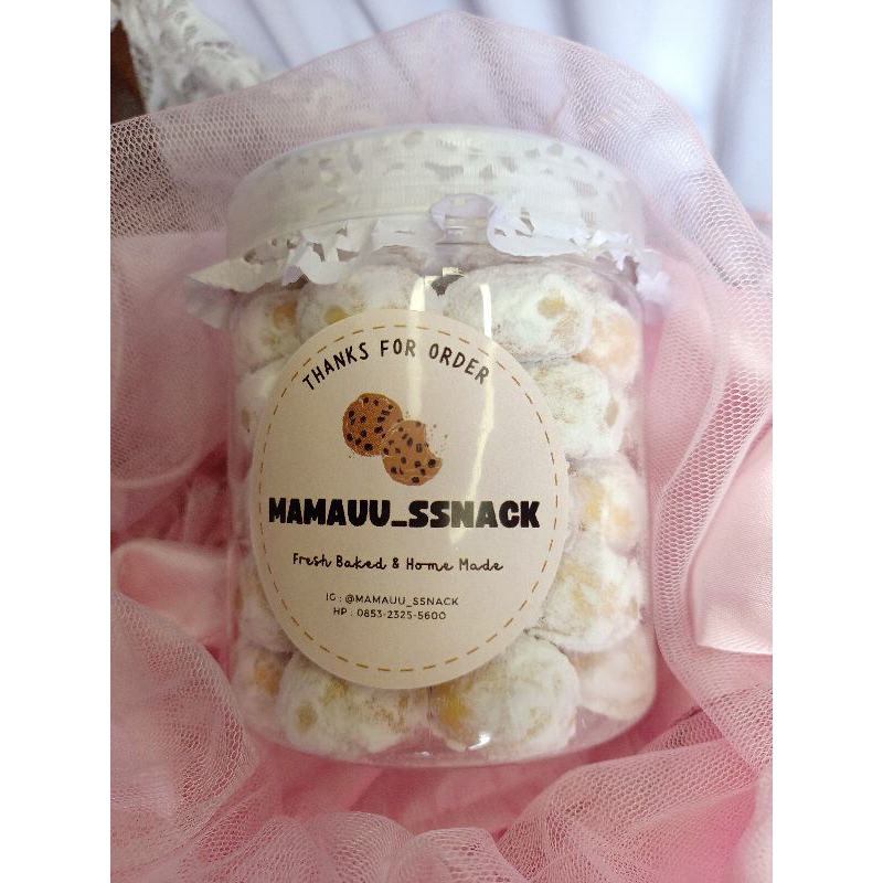 

Kue Putri Salju Keju Medium (600ml) || Snow White Cookies Premium