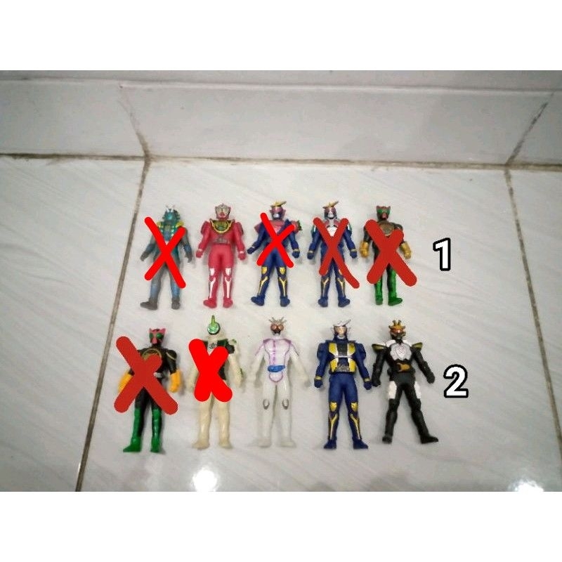 rhs sofubi figure kamen rider power rangers super sentai happy meal vynil ori