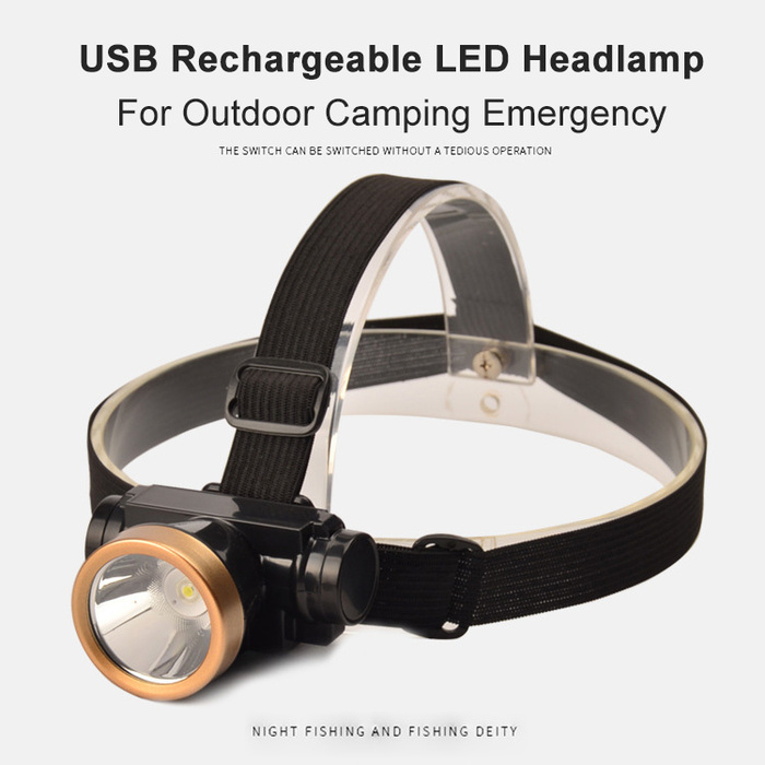 SENTER KEPALA 40 WATT CAHAYA PUTIH SUPER TERANG ANTI AIR OUTDOOR HEADLAMP RECHARGEABLE PORTABLE