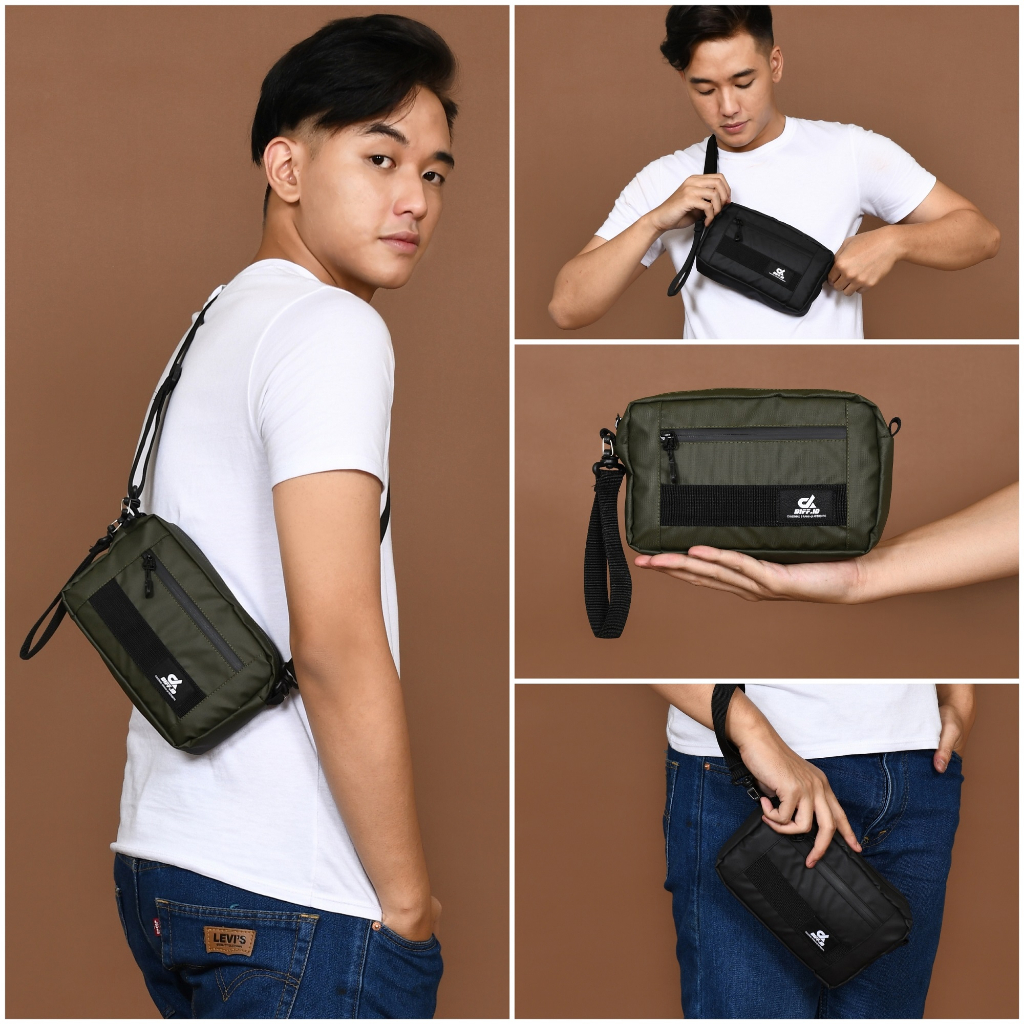 Diff.id - Tas Selempang Pria Sling Bag Felix Waterproof Clutch Bag Pria Anti Air Waist Bag Pouch Bag Pria