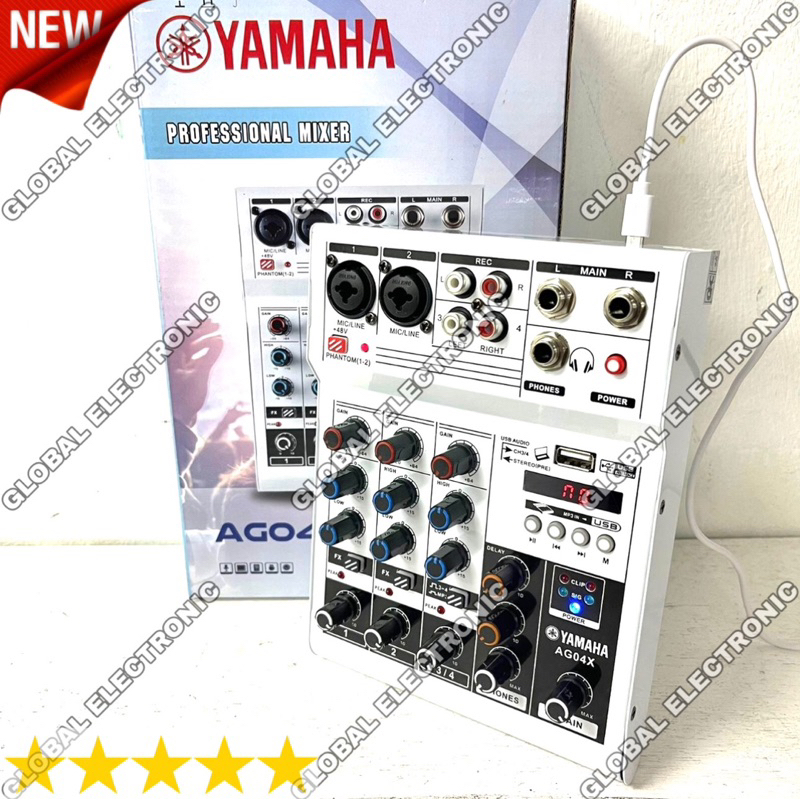 Mixer Yamaha AG04X / A G04 X Original 4 Channel Bluetooth USB Soundcard ori