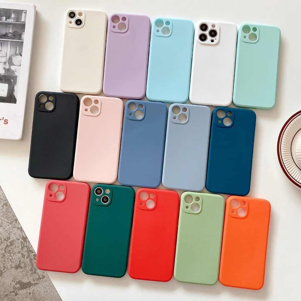 Case Xiaomi Redmi Note 5 A1 S2 9 10 10S 11 11S 2022 Pro Softcase Candy Kamera Square Edge