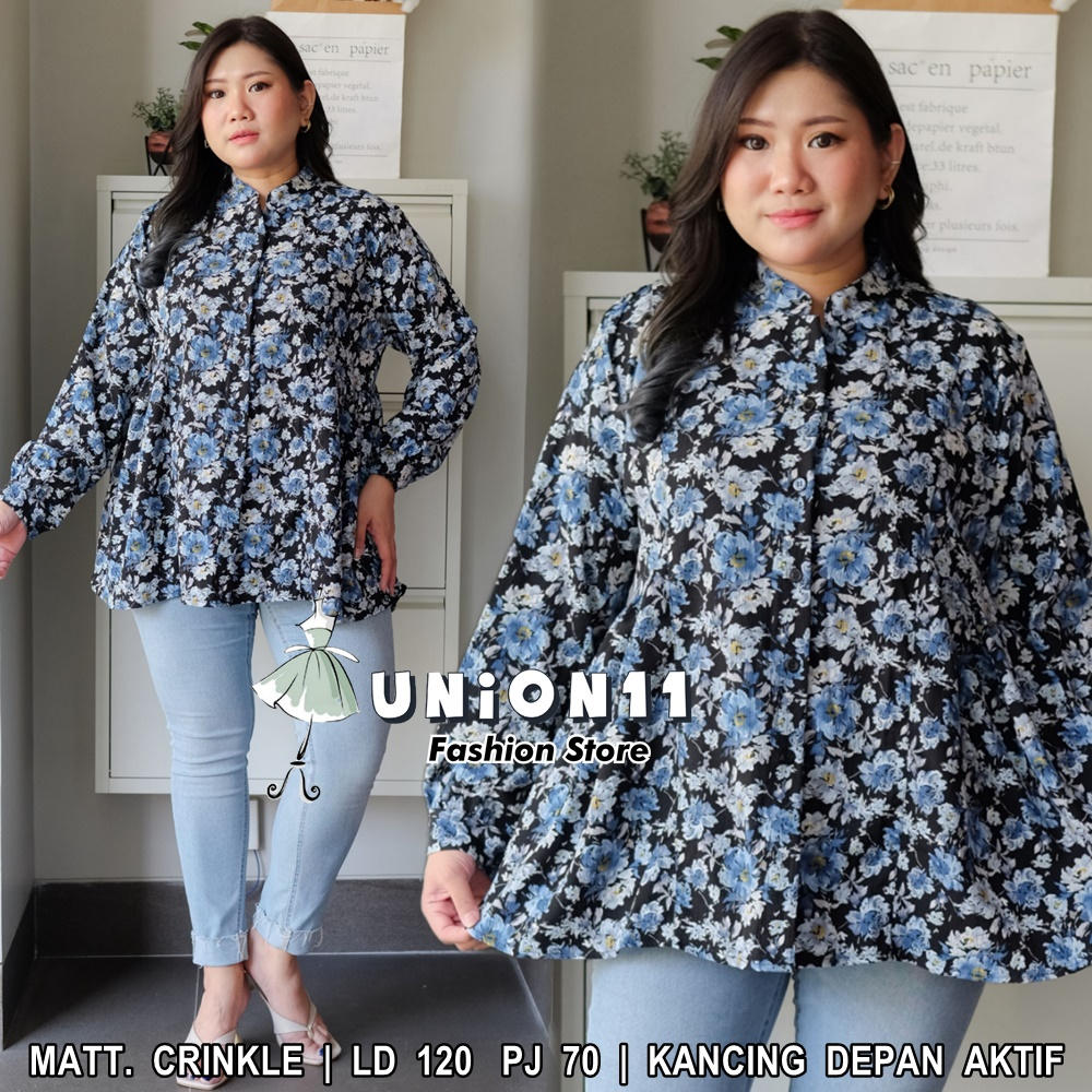 UNION11 - ATASAN JUMBO WANITA LD 120 / BAJU JUMBO WANITA / BAJU KERJA WANITA BIGSIZE / BLOUSE JUMBO WANITA / ATASAN JUMBO XXXL WANITA SWARA