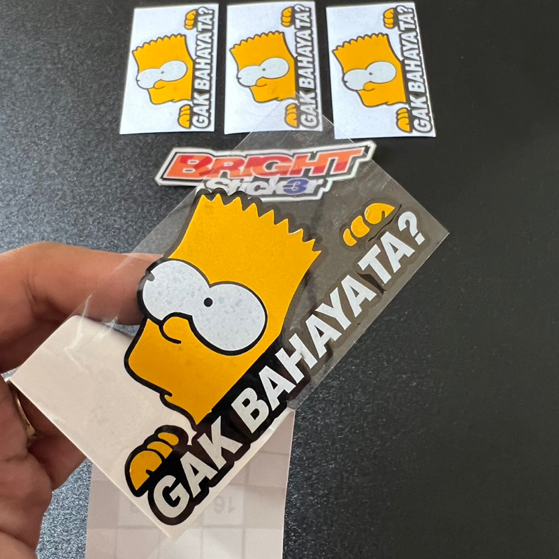 Stiker Sticker GAK BAHAYA TA cutting