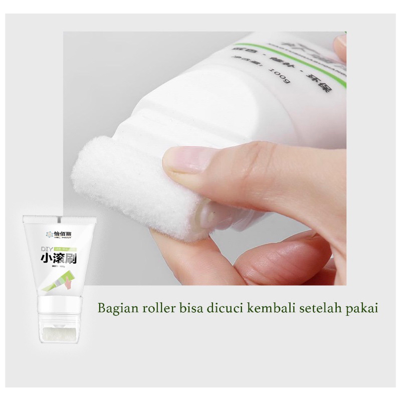 CAT ROLLER REPAIR MINI DEMPUL PERBAIKI DINDING TEMBOK KOTOR CORETAN KUSAM WALL REPAIR PASTA