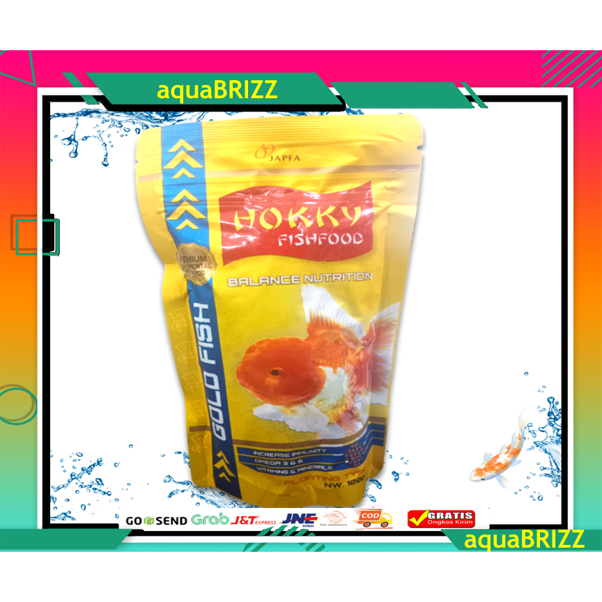 HOKKY FISHFOOD GOLDFISH  250 GRAM pakan makanan pelet ikan hias koki koi floating