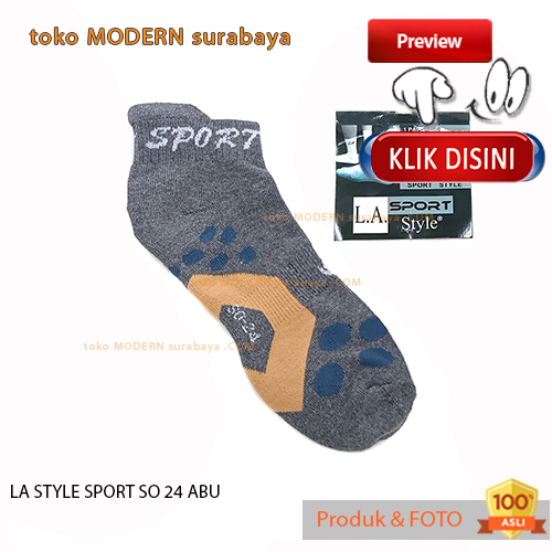 Kaos kaki pendek mata kaki tebal LA STYLE SPORT SO 24