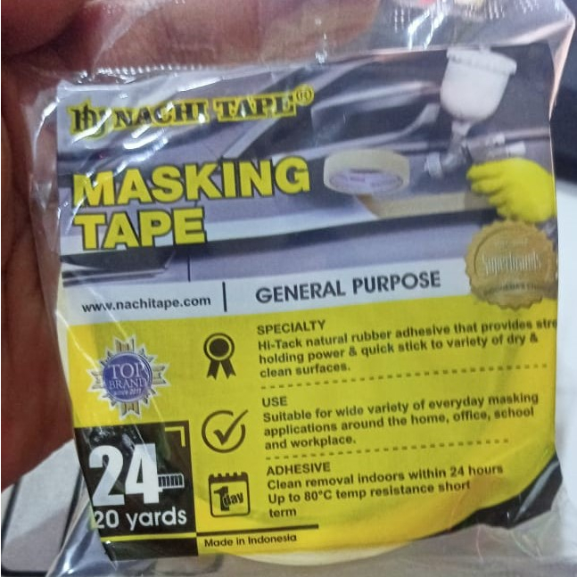 Masking Tape Nachi 24 mm x 20 Yard (Pcs)