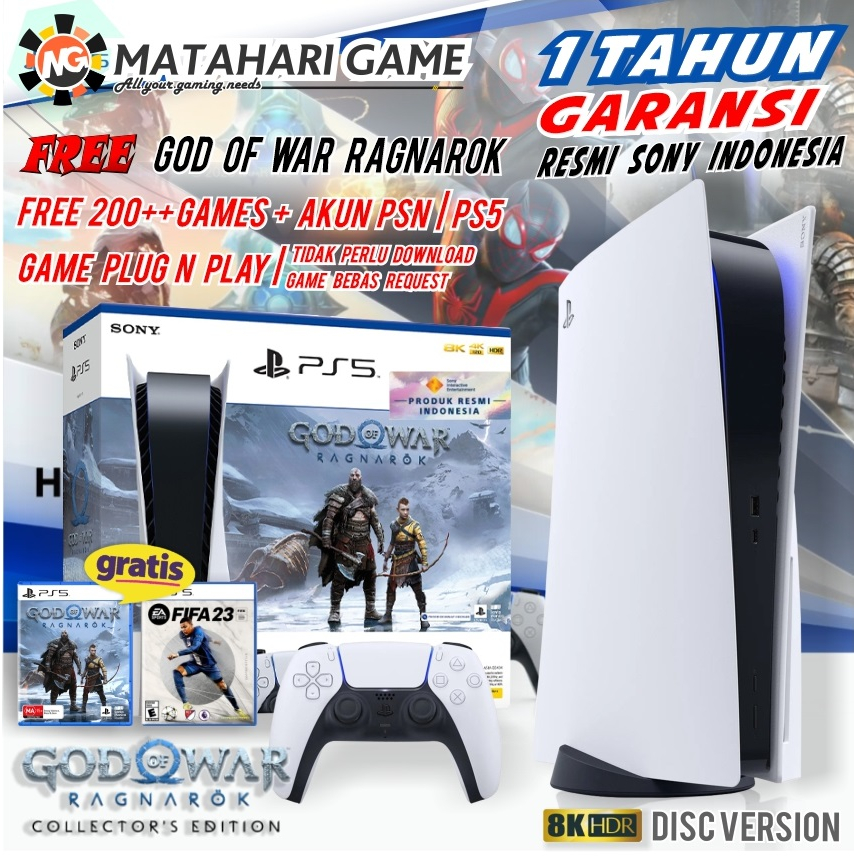 PS5 SONY Disc Version Bundle GTA V | Playstation 5 Resmi Garansi Sony Indonesia 1 Tahun Ragnarok