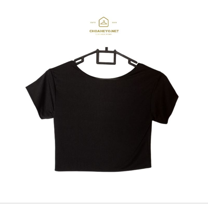 crop top baju wanita trend korea crop top