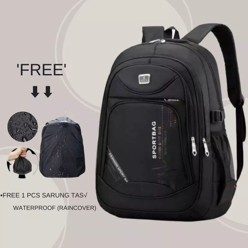 Tas Ransel Sekolah SPORTBAG COVER HUJAN SD, SMP, SMA UNISEX SIZE BESAR