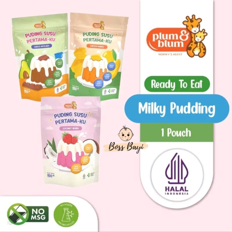 PLUM &amp; BLUM - Silky Pudding Campuran Berbagai Buah cocok untuk MPASI