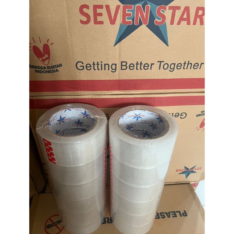 LAKBAN BENING SEVEN STAR 2” 45mm x 90 yard / ISOLASI BENING SEVEN STAR