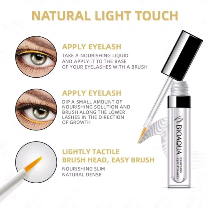 BIOAQUA NOURISHING LIQUID EYELASHES SERUM 9ML SERUM PEMANJANG BULU MAT