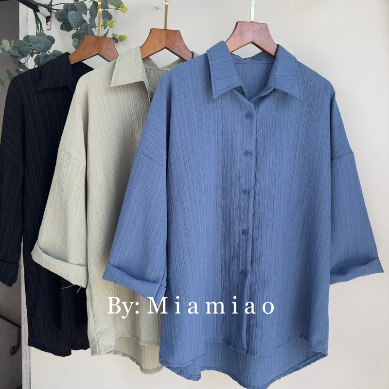 Premium Kemeja Wanita - Casual Shirt Kemeja Polos - Blouse Wanita/E57