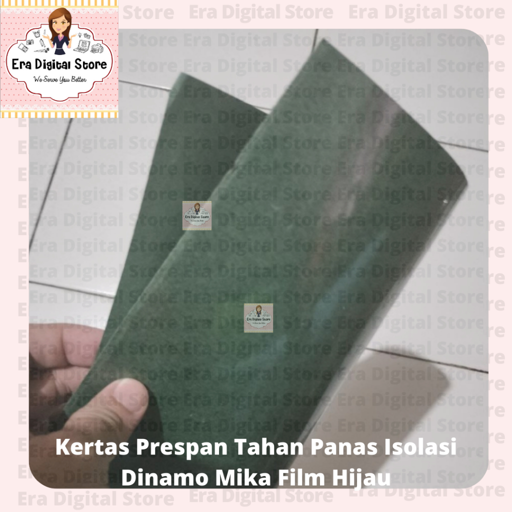 Kertas Prespan Tahan Panas Isolasi Dinamo Mika Film Hijau